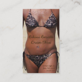 Bikini Barista drive-Thru Uw Aangepaste Foto Klantenkaartje