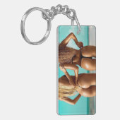 Bikini Beach Girls Photo Key Chain Sleutelhanger