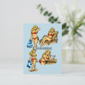 Bikini Beach Time Thunder_Cove Briefkaart (Staand voorkant)