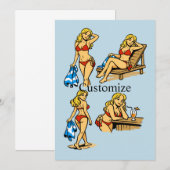 Bikini Beach Time Thunder_Cove Kaart (Voorkant / Achterkant)