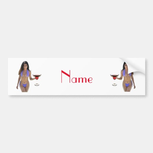 Bikini Beauty Thunder_Cove Bumpersticker (Voorkant)