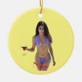 Bikini Beauty Thunder_Cove Keramisch Ornament (Voorkant)