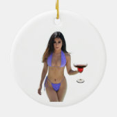 Bikini Beauty Thunder_Cove Keramisch Ornament (Achterkant)
