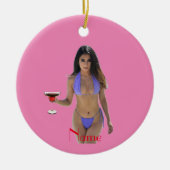 Bikini Beauty Thunder_Cove Keramisch Ornament (Voorkant)