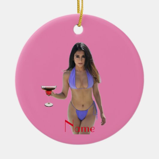 Bikini Beauty Thunder_Cove Keramisch Ornament (Voorkant)