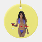 Bikini Beauty Thunder_Cove Keramisch Ornament (Achterkant)