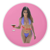 Bikini Beauty Thunder_Cove Keramische Knop (Voorkant)