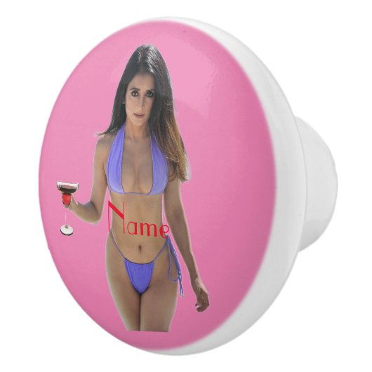 Bikini Beauty Thunder_Cove Keramische Knop (Rechts)