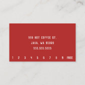 Bikini Belly Barista Coffee Horizontal Drive-Thru Klantenkaartje (Achterkant)