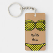 Bikini Black Polka Dot Sleutelhanger (Voorkant)
