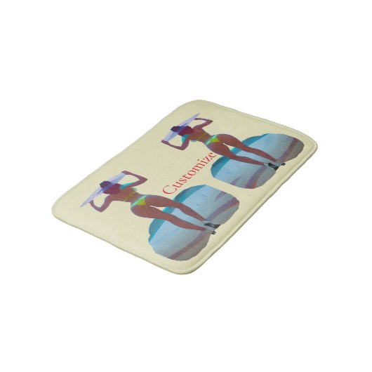 Bikini Booty Beach Meisje Thunder_Cove Badmat (Gekanteld)