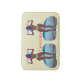 Bikini Booty Beach Meisje Thunder_Cove Badmat (Voorkant Verticaal)