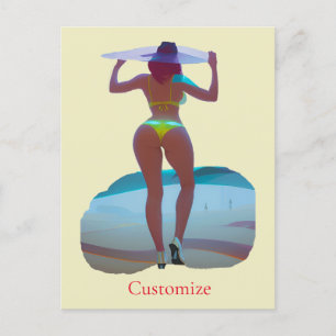 Bikini Booty Beach Meisje Thunder_Cove Briefkaart