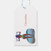 Bikini Booty Beach Meisje Thunder_Cove Cadeaulabel (Achterkant)