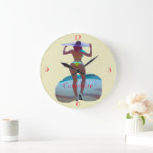 Bikini Booty Beach Meisje Thunder_Cove Grote Klok (Huis)