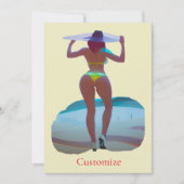 Bikini Booty Beach Meisje Thunder_Cove Kaart (Voorkant)