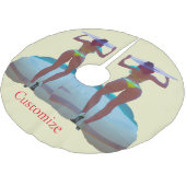 Bikini Booty Beach Meisje Thunder_Cove Kerstboom Rok (Gekanteld)