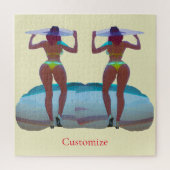 Bikini Booty Beach Meisje Thunder_Cove Legpuzzel (Verticaal)