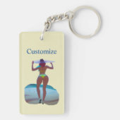 Bikini Booty Beach Meisje Thunder_Cove Sleutelhanger (achterkant)