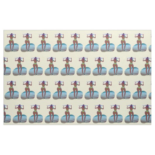 Bikini Booty Beach Meisje Thunder_Cove Stof (Fat Quarter)