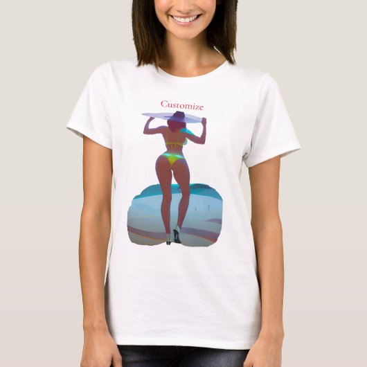 Bikini Booty Beach Meisje Thunder_Cove T-shirt (Voorkant)