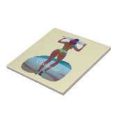 Bikini Booty Beach Meisje Thunder_Cove Tegeltje (Zijkant)