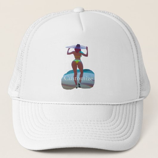 Bikini Booty Beach Meisje Thunder_Cove Trucker Pet (Voorkant)