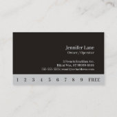 Bikini Braziliaanse Wax Foto Black Punchcard Klantenkaartje (Achterkant)