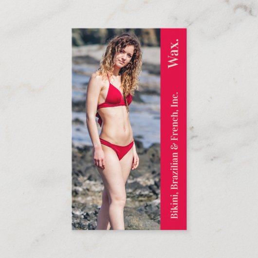 Bikini Braziliaanse Wax Foto Punchcard Klantenkaartje (Voorkant)