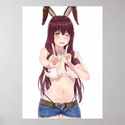 Bikini Bunny Hottie Poster (Voorkant)
