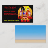 Bikini Car Wash Visitekaartjes (Voorkant / Achterkant)