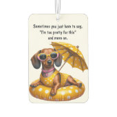 Bikini Dachshund Luchtverfrisser (Achterkant)