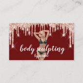 Bikini-drift QR-code voor body Sclupting Logo Visitekaartje (Voorkant)