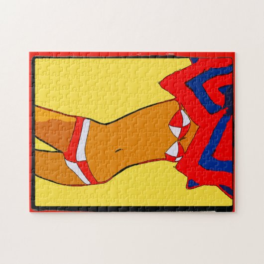 Bikini Gal Legpuzzel (Horizontaal)