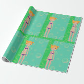 Bikini Girl Cadeaupapier (Uitgerold)