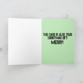 BIKINI GIRL CHRISTMAS FUNNY TROPICAL CARDS KAART (Binnen)