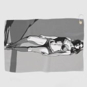 Bikini Girl Golfhanddoek (Horizontaal)