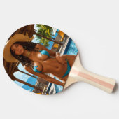 BIKINI GIRL HOT PONG PADDLE TAFELTENNISBATJE (Zijkant)