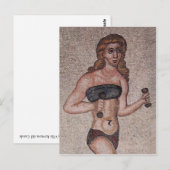 Bikini Girl Mosaic - Lifinggewicht - Roman Briefkaart (Voorkant / Achterkant)