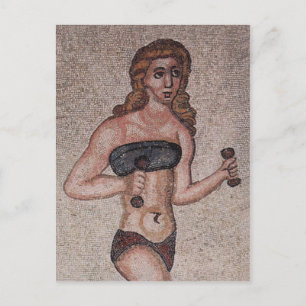 Bikini Girl Mosaic - Lifinggewicht - Roman Briefkaart