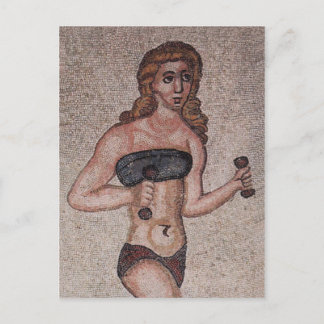 Bikini Girl Mosaic - Lifinggewicht - Roman Briefkaart