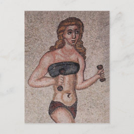 Bikini Girl Mosaic - Lifinggewicht - Roman Briefkaart