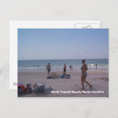 Bikini Girl op North Topsail Beach Briefkaart (Voorkant / Achterkant)