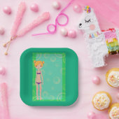 Bikini Girl Papieren Bordje (Feest)