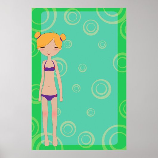 Bikini Girl Poster (Voorkant)