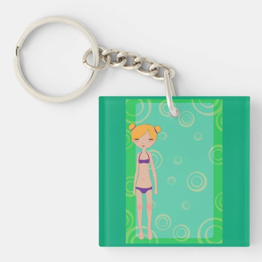Bikini Girl Sleutelhanger (Voorkant)