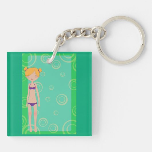 Bikini Girl Sleutelhanger (Achterkant)