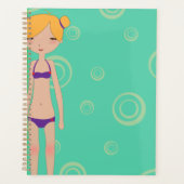 Bikini Girl Spiral Planner (Voorkant)