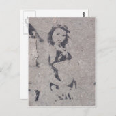 Bikini Girl Street Art Briefkaart (Voorkant / Achterkant)