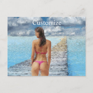 Bikini Girl Thunder_Cove Briefkaart